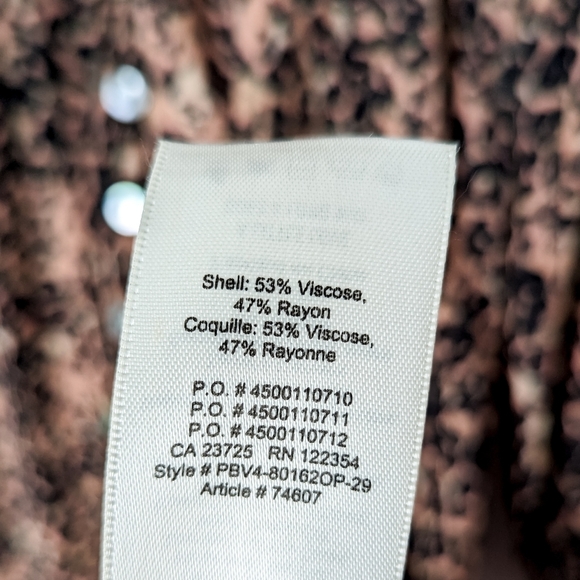 WILFRED New Gallery Dress Midi Long Sleeve Leopard Animal Print XXS Aritzia - Picture 16 of 16